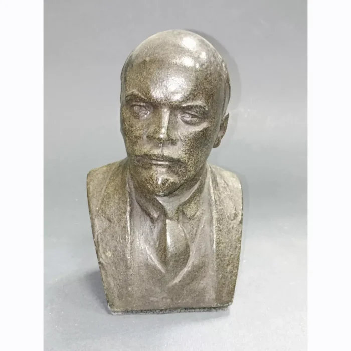 Metal Alloy Bust of V.I. Lenin | Rare Soviet-Era Sculpture